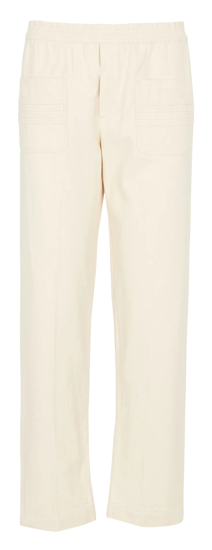  SWILDENS   ERNEST - Pantaloni dritti in cotone | Bianco