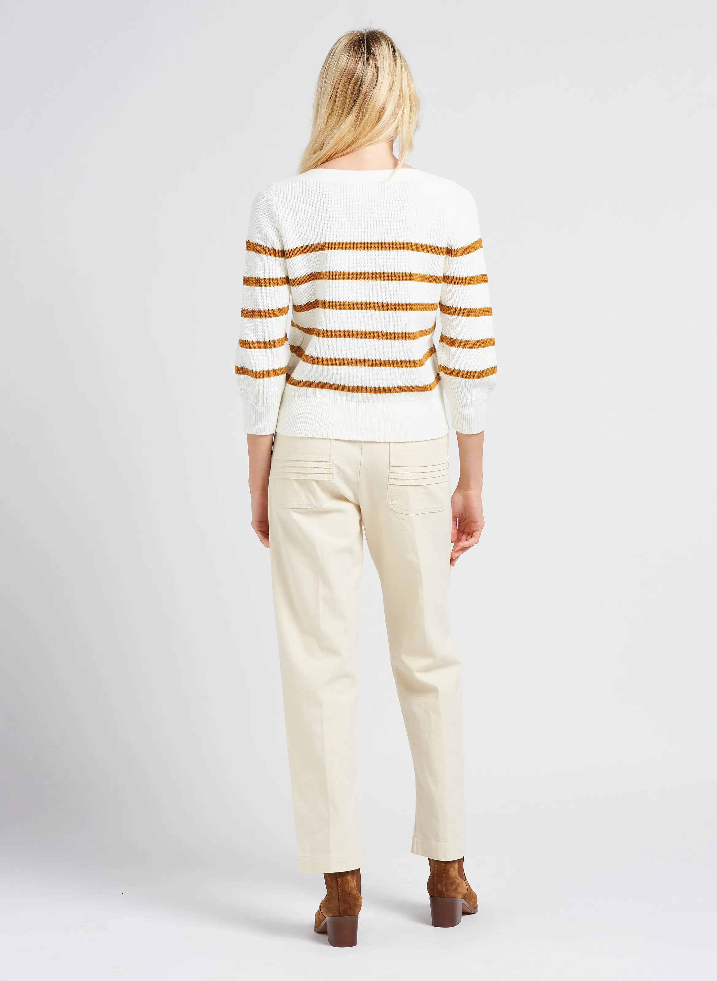  SWILDENS   ERNEST - Pantaloni dritti in cotone | Bianco